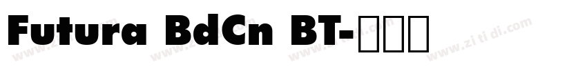 Futura BdCn BT字体转换